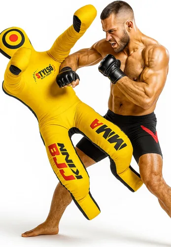 Vista 10 de Un-Filled Grappling Dummy Wrestling Dummy Jiu Jitsu Dummy for BJJ MMA Judo Karate Practice Adult Kids Rojo