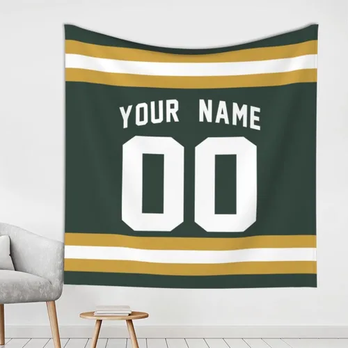 Vista 28 de Tapiz personalizado de fútbol americano personalizado con cualquier nombre, tapiz de 59 x 59 pulgadas, para colgar en la pared, gimnasio, deportes