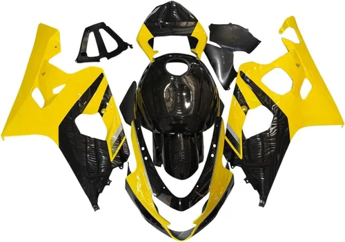 Vista 16 de Kit de carenado para Suzuki GSXR600 GSXR750 K4 2004 2005, carenados de inyección de plástico ABS, kit de carrocería BodyKit-Negro Strong & Durable
