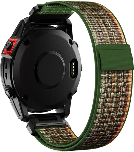 Vista 13 de Correa de reloj de nailon compatible con Fenix 8/8 Pro de 1.77 pulgadas/7/6/6 pro/ 5/5 Plus, bandas de reloj resistentes de 0.866 pulgadas