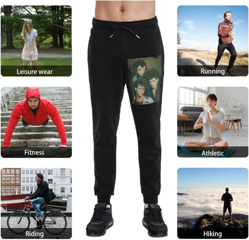 Vista 6 de Soda Stereo Long Pants Boys Casual Workout Sweatpants Drawstring Waist Jogger Sweatpant