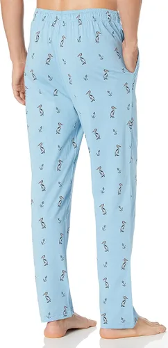 Vista 4 de Nautica mens Soft Woven 100% Cotton Elastic Waistband Sleep Pajama Pant