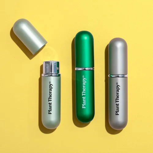 Vista 3 de Plant Therapy Inhalador nasal de aromaterapia con aceites esenciales, multicolor, paquete de 3 inhaladores personales, portátiles, de aluminio