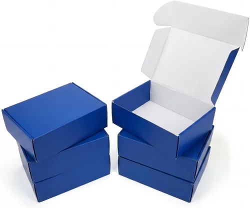 Vista 11 de Cajas de envío pequeñas de 9 x 6 x 2 pulgadas, juego de 6 cajas de Marrón