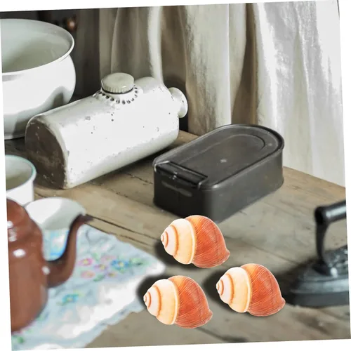 Vista 6 de Unomor 5 unidades de caracol natural de caracol de cocina de cangrejo con aislamiento térmico seguro para horno, microondas, congelador, lavavajillas