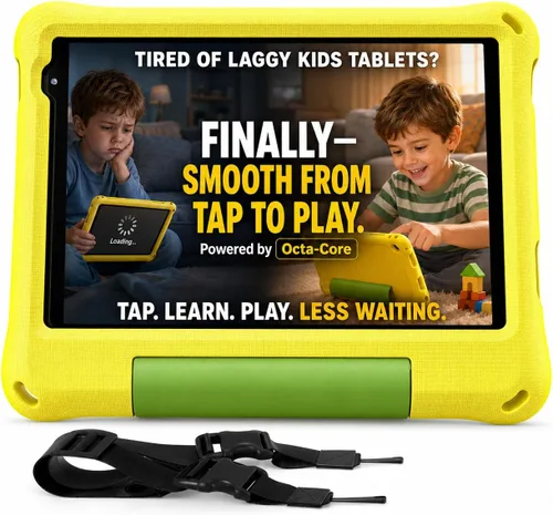 Vista 10 de Tableta para niños de 8 pulgadas, Android 15, Octa-Core 12 GB de RAM + 64 GB de ROM, tableta para niños pequeños con WiFi 6, control parental