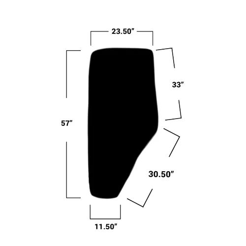 Vista 2 de Compatible con John Deere Tractor Puerta Vidrio LH No Tintado Parte No: R198624