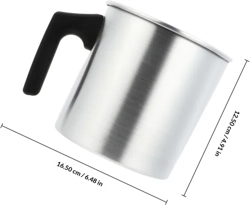 Vista 2 de Healifty Candle Making - Olla para fundir cera de vela de 41 onzas, jarra de vertido de velas de acero inoxidable, olla para derretir chocolate