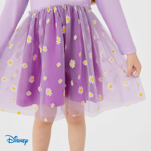 Vista 5 de Disney Vestido de tul de malla de manga larga para niña de 2 a 6 años