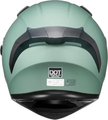 Vista 3 de KYPARA Casco de motocicleta de cara completa con visera interna tintada y aprobado por DOT para ciclomotor, ATV Cruiser Scooter