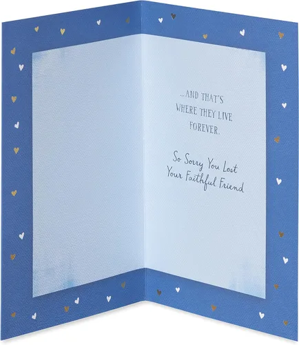 Vista 2 de American Greetings Tarjeta de condolencias para mascotas (los perros viven para siempre en tu corazón)