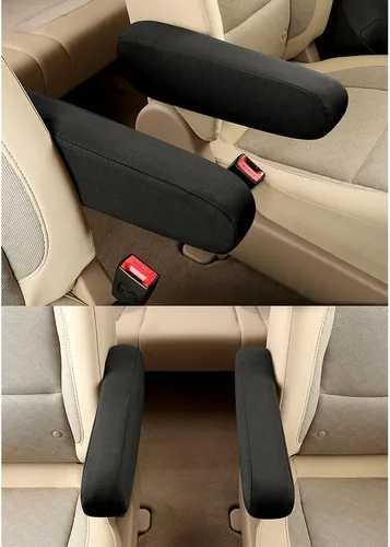 Vista 6 de 2 piezas de cubierta de reposabrazos para coche, cubierta elástica de reposabrazos para coche, cubiertas de reposabrazos automotrices, protectores