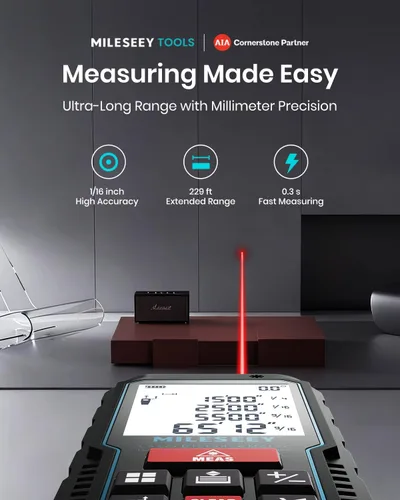 Vista 2 de MILESEEY Laser Measure, Laser Measuring Tool with Angle Sensor