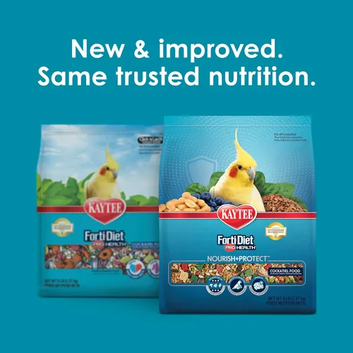 Vista 2 de Comida saludable para pájaros Kaytee Forti Diet Pro, para periquitos, Pastel de cumpleaños