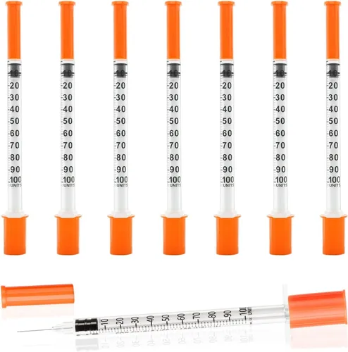 Vista 9 de Jeringas U-100 1ml 29G 0.5in/13mm, Dosificación Cómoda y Precisa, Paquete de 100