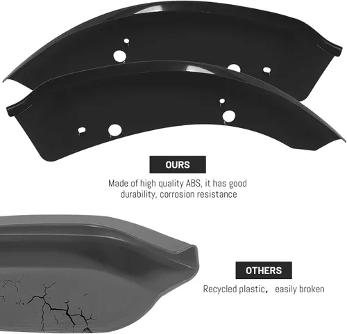 Vista 2 de Protector Divisor de Labio de Parachoques Delantero Compatible con Dodge Charger Hellcat/SRT 392 / Scat Pack/RT Scat Pack/GT/RT 2015-2021, Negro