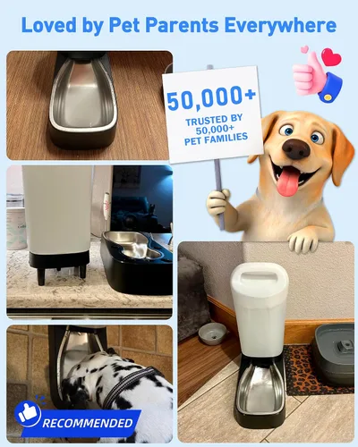 Vista 9 de Filtros de Repuesto para Dispensador de Agua para Perros, Paquete de 4 Filtros de Tazón de Agua por Gravedad para Mascotas Compatible