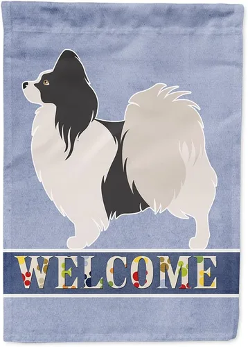 Vista 94 de Caroline's Treasures BB8334GF AIDI Bandera de jardín para perro de montaña del Atlas, bandera de buzón azul, bandera decorativa para patio exterior