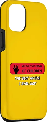 Vista 3 de iPhone 15 Manténgase fuera del alcance de los niños - El mejor consejo que he recibido! Funda