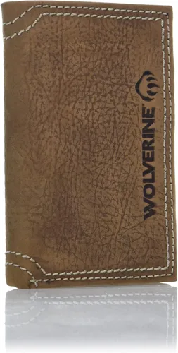 Vista 3 de WOLVERINE Men's Leather Trifold Wallet