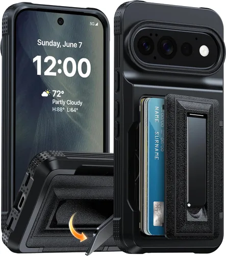 Vista 22 de Oterkin Funda tipo cartera para Google Pixel 10a [4-5 tarjeteros] [soporte de metal] [bloqueo RFID] [Protección completa de la cámara]