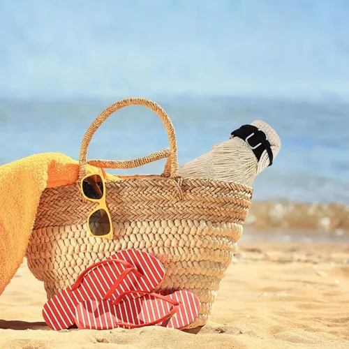 Vista 5 de Sombrero de paja con protección UV, visera de playa, sombrero de ala ancha, estampado de leopardo, enrollable, plegable para mujer