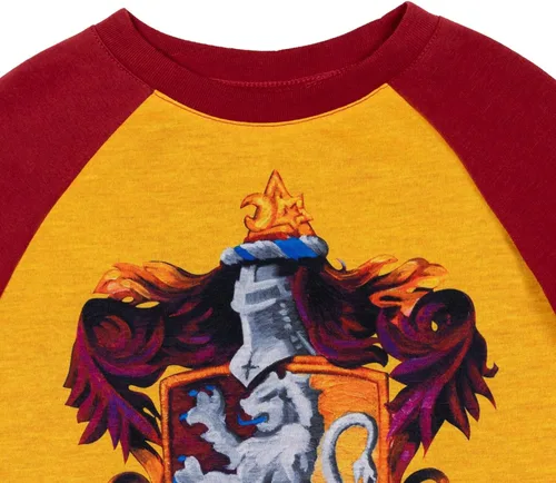 Vista 8 de Harry Potter Gryffindor Hufflepuff Ravenclaw - Conjunto de pijama para niños y niñas, pantalones deportivos y pantalones para dormir para niños