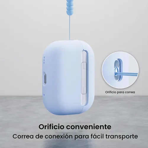 Vista 3 de ORNARTO Funda compatible con AirPods Pro 2 2022, silicona híbrida protectora completa para AirPods Pro de 2ª generación, cubierta frontal LED
