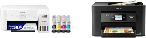 Vista 8 de Epson EcoTank ET-2800 Impresora inalámbrica a color todo en uno Supertank sin cartuchos, negro, mediano y tinta EcoTank T522 de ultra alta