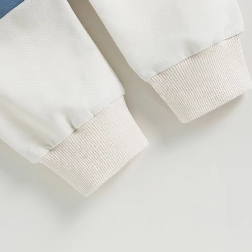 Vista 7 de kacubwyy Conjunto de ropa de manga larga con bolsillo y pantalones lisos, para otoño e invierno