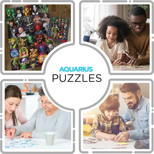 Vista 4 de AQUARIUS Marvel Puzzle Supervillains - Rompecabezas de 1000 piezas, mercancía y coleccionables con licencia oficial de Marvel, sin deslumbramiento