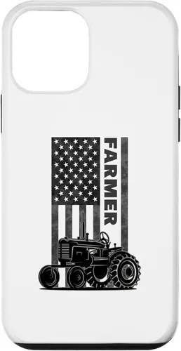 Vista 12 de Funda para iPhone 11 Pro Max para tractores agrícolas patrióticos de Estados Unidos con bandera estadounidense