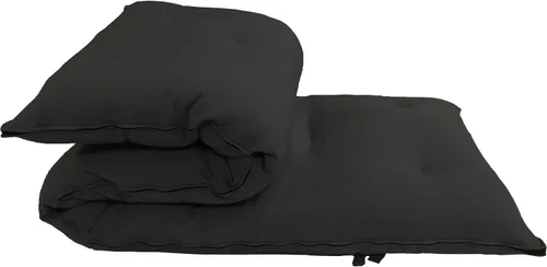 Vista 4 de D&D Futon Furniture Colchones de futón con ruedas de algodón/espuma, tapetes de yoga y meditación, color negro (RV completo 3 x 48 x 74)