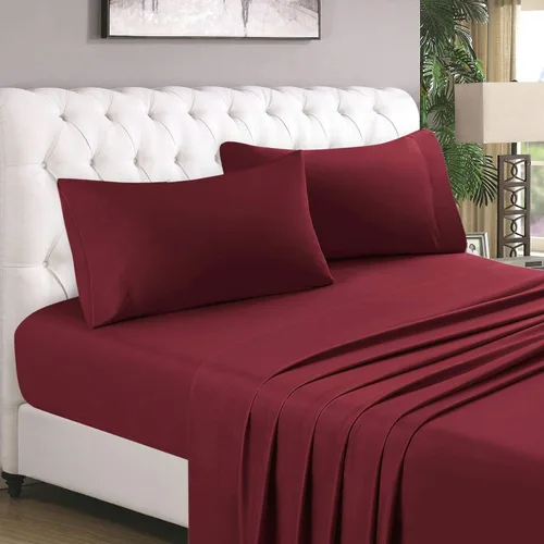 Vista 31 de LaxLinen 4 PCs Sheet Set (+30 Inch) Extra Deep Pocket Twin/Single Bed Size, Aqua Solid 600 Thread Count 100% Egyptian Cotton