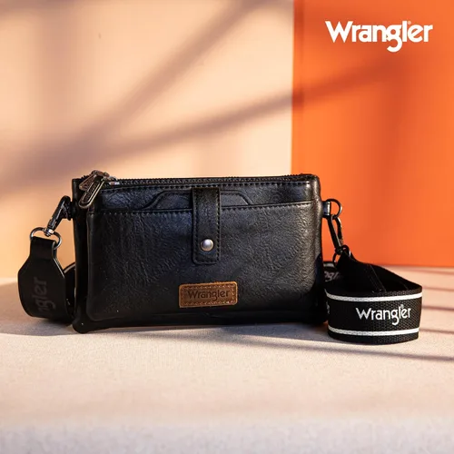 Vista 2 de Wrangler - Cartera delgada y minimalista de cuero para hombre y mujer