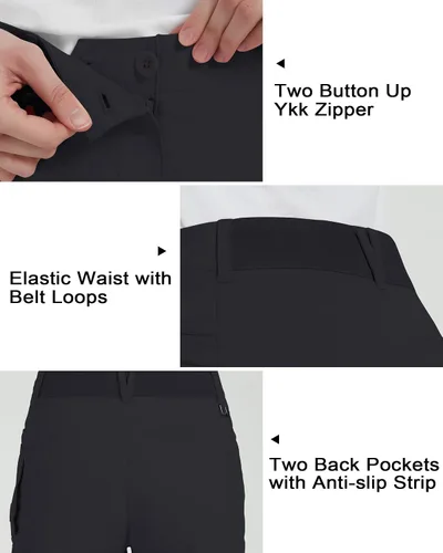 Vista 5 de Lesmart Womens Golf Shorts Stretch Lightweight Quick Dry Fit Summer Shorts with Pockets
