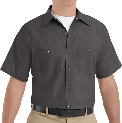 Vista 11 de Red Kap Men's Industrial Work Shirt Negro