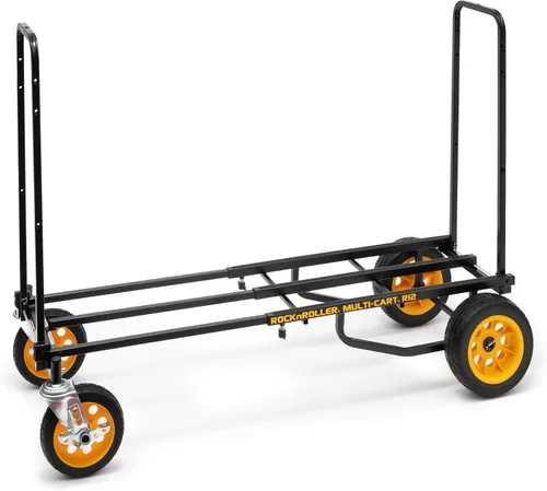Vista 8 de Rock-N-Roller RMH1 Mini-Handtruck con capacidad de carga de 200 libras, color negro