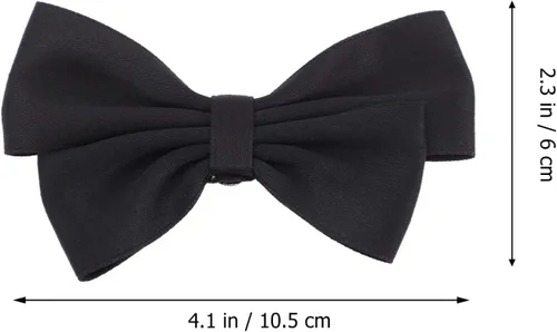 Vista 2 de LIFKOME Black Bow Shoe Clips Ribbon Detachable Shoes Buckle Wedding Bridal Shoe Buckle Shoe Charms Decoration for DIY