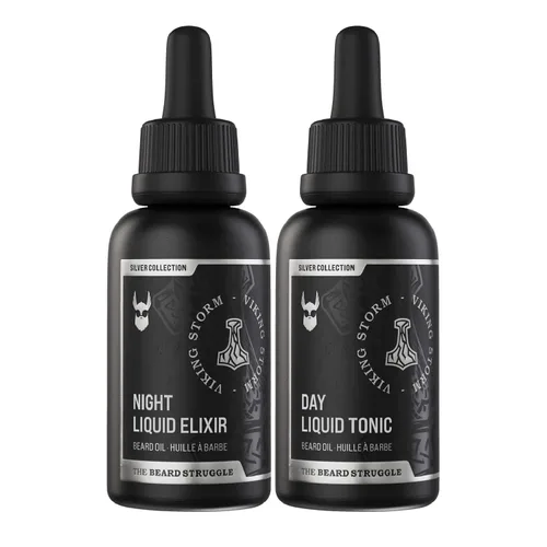 Vista 14 de The Beard Struggle Tonic + Elixir - Paquete de aceite para barba – Colección Platinum – Aceite para barba – Suaviza, hidrata y fortalece