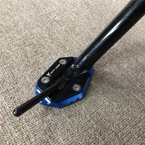 Vista 3 de Accesorios de motocicleta con soporte lateral para Yamaha MT03 MT 03 2016 2017 2018 2019 2020 placa de extensión de soporte