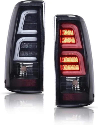 Vista 19 de PIT66 Luces traseras compatibles con Chevy Silverado 1500 2500 HD 2016-2019, compatibles con GMC Sierra 3500 HD 2016-2019, lámparas de freno