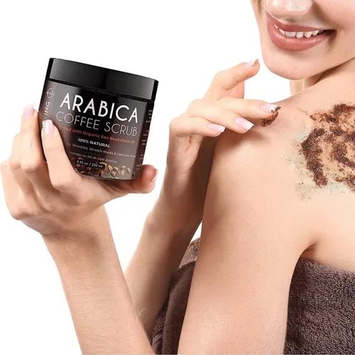Vista 2 de O Naturals Exfoliante, exfoliante natural de sal del mar muerto, limpieza profunda para rostro y cuerpo. Tonos ayuda a la piel grasa, removedor
