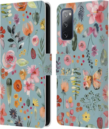 Vista 11 de Head Case Designs Officially Licensed Ninola Butterfly Nature Spring Floral Leather Wallet Case Compatible with Samsung Galaxy A07 4G