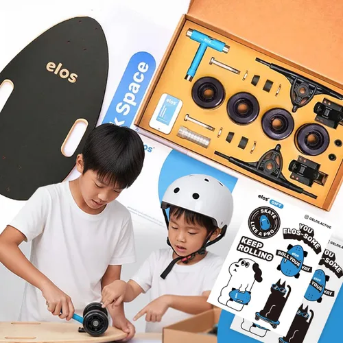 Vista 13 de Elos Mini Cruiser Skateboards Regalos para adolescentes, hombres, principiantes, adultos, niños - Ligero, portátil y duradero de madera para Negro