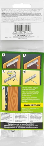 Vista 3 de Hillman 122371 Hangman - Sistema para colgar cuadros, 6 pulgadas