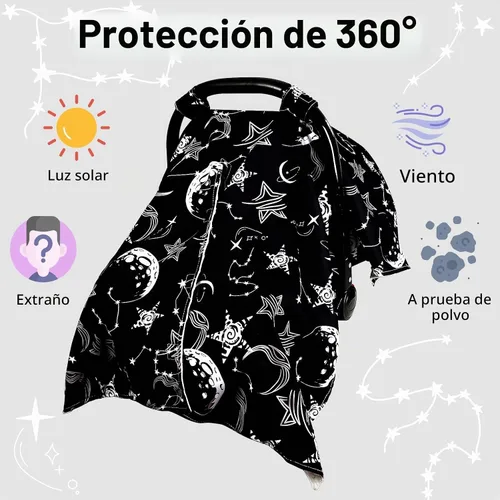 Vista 8 de Funda para asiento de coche infantil, toldo cálido de invierno de minky suave para bebés y niños pequeños, abertura con correa ajustable, funda Negro