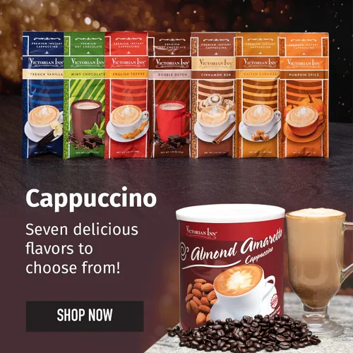 Vista 6 de Victorian Inn Capuchino instantáneo, almendra amaretto, 2 libras (paquete de 1)
