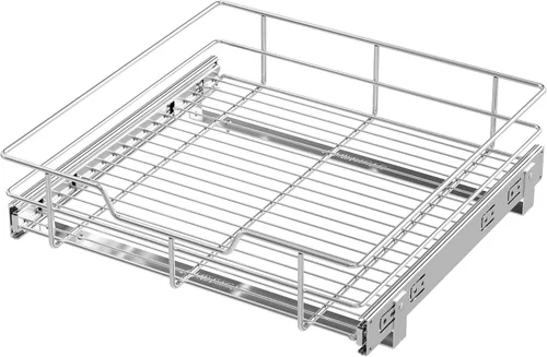 Vista 12 de Organizador de gabinete extraíble de 9 pulgadas de ancho x 17 pulgadas de profundidad, cajones deslizantes para organizadores de cocina