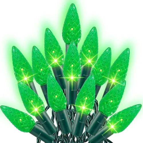 Vista 11 de Dazzle Bright C6 - Tira de luces de Navidad, 200 luces LED de 66 pies, impermeables, conectables con temporizador, 8 modos de luces de Navidad